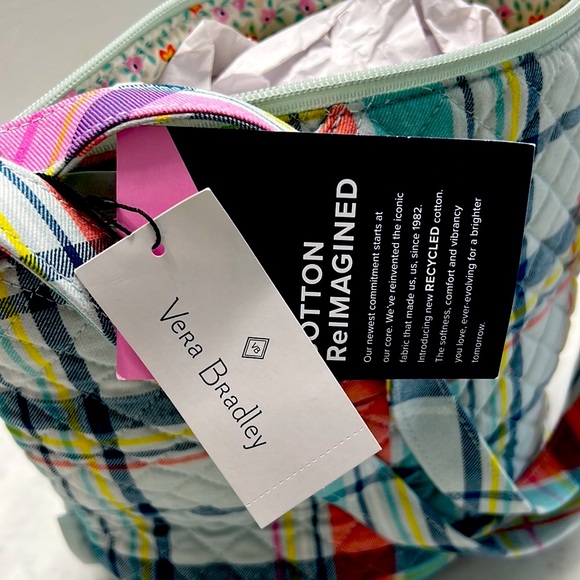 Vera Bradley cross body plaid print bag Brand new with tags - Picture 4 of 5